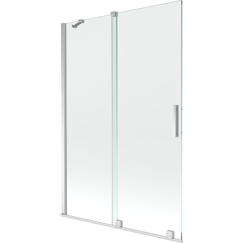 Mexen Velar sprchová zástena 2-krídlová posuvná 120 x 150 cm, transparentná, chróm - 896-120-000-01-01