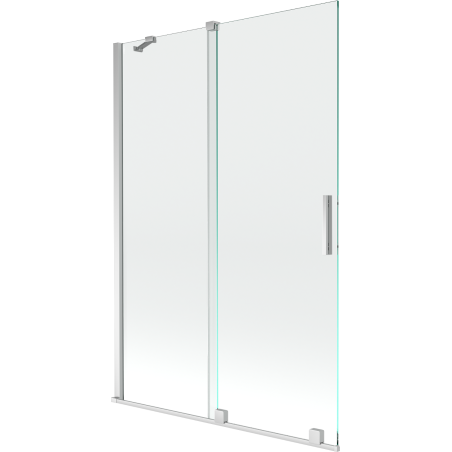 Mexen Velar sprchová zástena 2-krídlová posuvná 120 x 150 cm, transparentná, chróm - 896-120-000-01-01