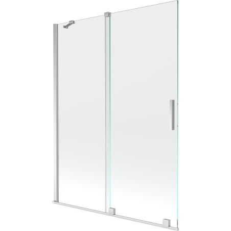 Mexen Velar dvojkrídlová sprchová stena posuvná 130 x 150 cm, transparentná, chróm - 896-130-000-01-01