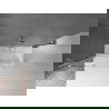 Mexen Velar vaňová zástena dvojkrídlová Posuvný 130 x 150 cm, Priehľadné, Chrómová - 896-130-000-01-01