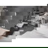 Mexen Velar vaňa paraván 2-krídlový posuvný 75 x 150 cm, transparentný, biely - 896-075-000-01-20
