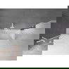 Mexen Velar vaňová zástena dvojkrídlová Posuvný 85 x 150 cm, Priehľadné, Biela - 896-085-000-01-20