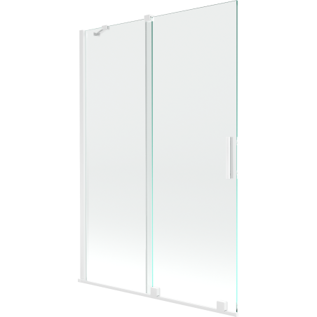 Mexen Velar 2-krídlové posuvné vaňové zásteny 120 x 150 cm, transparentné, biele - 896-120-000-01-20