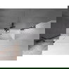 Mexen Velar vaňová zástena dvojkrídlová Posuvný 100 x 150 cm, Priehľadné, Čierny - 896-100-000-01-70