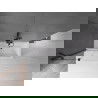 Mexen Velar vaňová zástena, 2-krídlová posuvná 110 x 150 cm, transparentná, čierna - 896-110-000-01-70