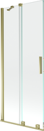 Mexen Velar Vaňová zástena s posúvacími 2-krídlovými dverami 85 x 150 cm, transparentná, zlatá - 896-085-000-01-50
