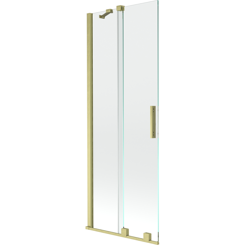 Mexen Velar sprchová zástena 2-krídlová posuvná 70 x 150 cm, transparentná, zlatý kartáčovaný - 896-070-000-01-55