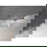Mexen Velar vaňová zástena dvojkrídlová Posuvný 70 x 150 cm, Priehľadné, zlatý kefovaný - 896-070-000-01-55