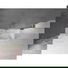 Mexen Velar dvojkrídlový sprchový paraván 80 x 150 cm, transparentný, zlatý kartáčovaný - 896-080-000-01-55
