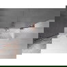 Mexen Velar vaňová zástena dvojkrídlová Posuvný 75 x 150 cm, Priehľadné, Zlatoružová - 896-075-000-01-60