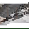 Mexen Velar vaňový paraván 2-krídlový zasúvací 140 x 150 cm, transparentný, ružové zlato - 896-140-000-01-60