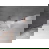 Mexen Velar vaňová zástena dvojkrídlová Posuvný 140 x 150 cm, Priehľadné, Zlatoružová - 896-140-000-01-60