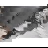 Mexen Velar sprchová zástena 2-krídlová posuvná 75 x 150 cm, transparentná, gun gray brúsená - 896-075-000-01-66