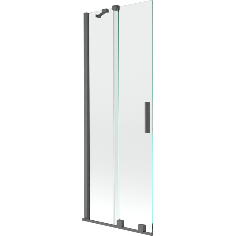 Mexen Velar dvojkrídlový sprchový paraván 70 x 150 cm, transparentný, brúsený gun gray - 896-070-000-01-66