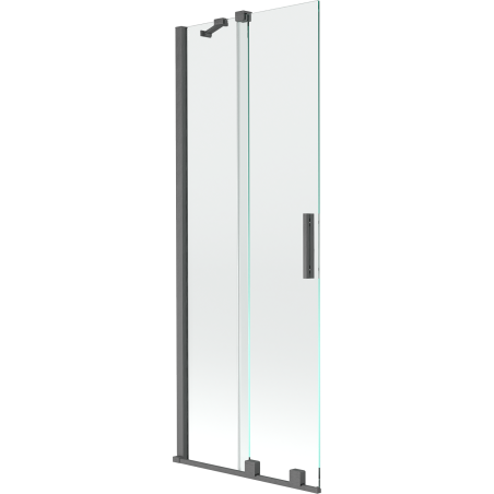 Mexen Velar sprchová zástena dvojdielna zasúvacia 70 x 150 cm, transparentná, gun gray brúsený - 896-070-000-01-66
