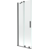 Mexen Velar dvojkrídlový sprchový paraván 70 x 150 cm, transparentný, brúsený gun gray - 896-070-000-01-66