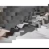 Mexen Velar sprchový panel 2-krídlový zasúvací 100 x 150 cm, transparentný, kefovaný pištoľovo sivý - 896-100-000-01-66