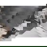 Mexen Velar vaňová zástenová paraván 2-dielny zasúvací 120 x 150 cm, transparentný, brúsená gun gray - 896-120-000-01-66