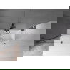 Mexen Velar vaňová zástena dvojkrídlová Posuvný 140 x 150 cm, Priehľadné, gun gray kefovaný - 896-140-000-01-66