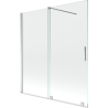 Mexen Velar posuvná sprchová zástenka dvojdielna 150 x 150 cm, transparentná, chróm - 896-150-000-01-01