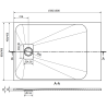 Mexen Hugo obdĺžnikový sprchový box SMC 160 x 80 cm, šedý - 42618016
