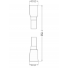 Mexen sprchová hadica 175 cm, čierna - 79475-70