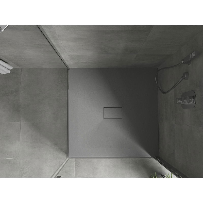 Mexen Hugo hranatý sprchový kút SMC 100 x 100 cm, sivý - 42611010