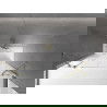 Mexen Velar Duo vaňová zástenia 2-krídlové posuvné 160 x 150 cm, transparentné, zlaté - 896-160-000-02-50