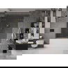 Mexen Velar Duo vaňová zástenka 2-krídlová zasúvacia 160 x 150 cm, transparentná, zlatá brúsená - 896-160-000-02-55