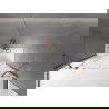 Mexen Velar Duo vaňová zástena dvojkrídlová Posuvný 140 x 150 cm, Priehľadné, kefovaná meď - 896-140-000-02-65
