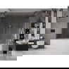 Mexen Velar Duo vaňová zástena dvojkrídlová Posuvný 200 x 150 cm, Priehľadné, zlatý - 896-200-000-02-50