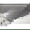 Mexen Velar Duo vaňová zástena dvojkrídlová Posuvný 180 x 150 cm, Priehľadné, zlatý kefovaný - 896-180-000-02-55