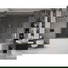 Mexen Velar Duo vaňová zástena dvojkrídlová Posuvný 200 x 150 cm, Priehľadné, zlatý kefovaný - 896-200-000-02-55