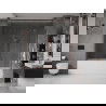 Mexen Velar Duo vaňová zástena dvojkrídlová Posuvný 170 x 150 cm, Priehľadné, Zlatoružová - 896-170-000-02-60