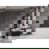 Mexen Velar Duo vaňová zástena dvojkrídlová Posuvný 180 x 150 cm, Priehľadné, Zlatoružová - 896-180-000-02-60