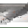 Mexen Velar Duo vaňová zástena dvojkrídlová Posuvný 180 x 150 cm, Priehľadné, Zlatoružová - 896-180-000-02-60