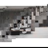 Mexen Velar Duo vaňová zástena dvojkrídlová Posuvný 180 x 150 cm, Priehľadné, kefovaná meď - 896-180-000-02-65