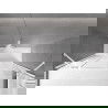 Mexen Velar Duo vaňová zástena 2-krídlová posuvná 200 x 150 cm, transparentná, biela - 896-200-000-02-20