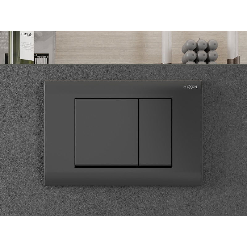 Mexen Fenix 01 splachovacie tlačidlo, gun gray - 600166