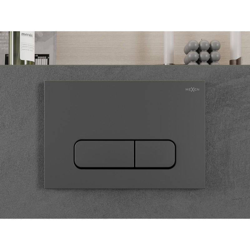 Mexen Fenix 02 splachovacie tlačidlo, gun gray - 600266