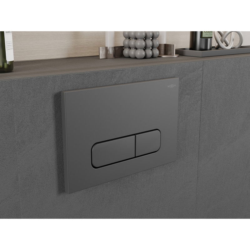Mexen Fenix 02 splachovacie tlačidlo, gun gray - 600266