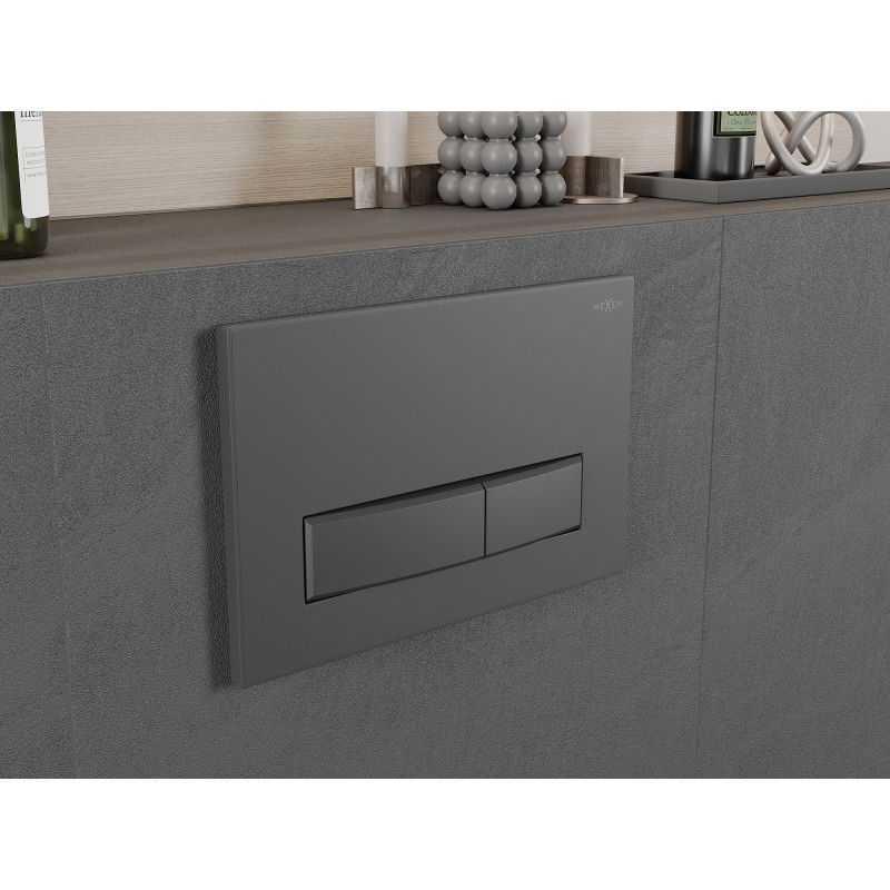 Mexen Fenix 09 splachovacie tlačidlo, gun gray - 600966