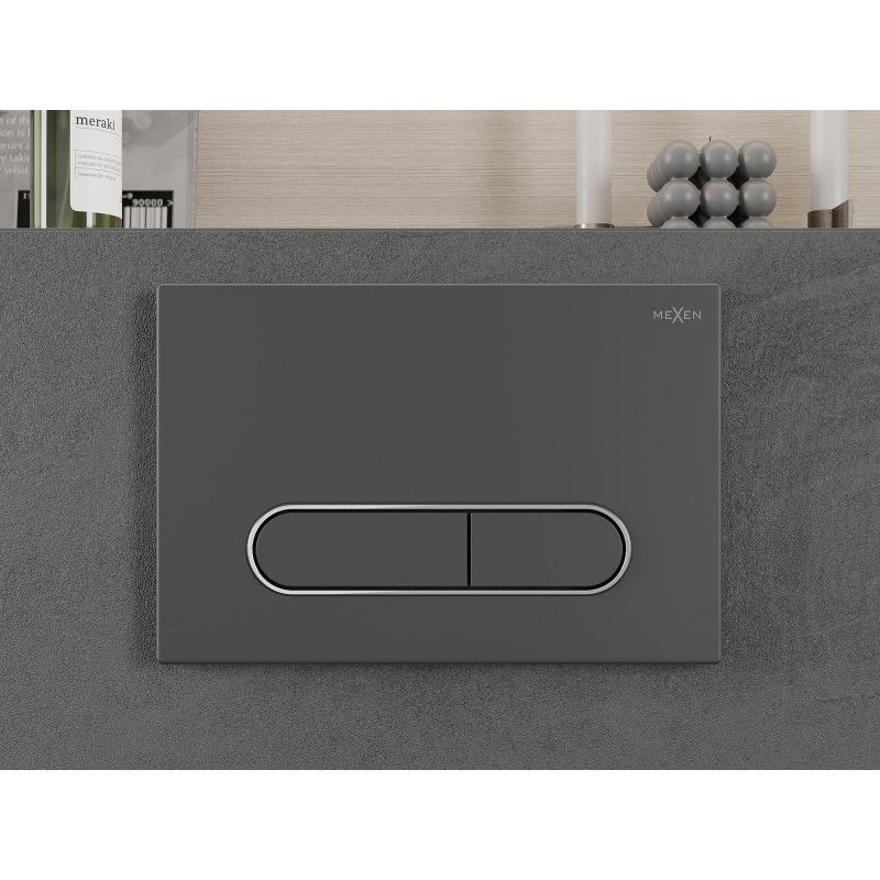 Mexen Fenix 11 splachovacie tlačidlo, gun gray - 601166