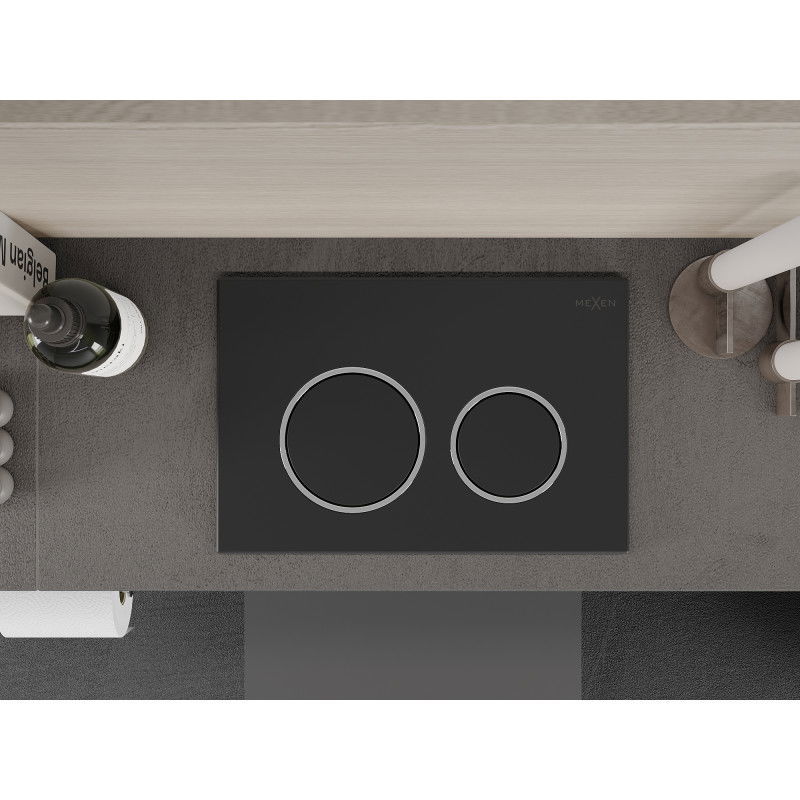 Mexen Fenix 07 XS splachovací tlačidlo, gun gray - 600766