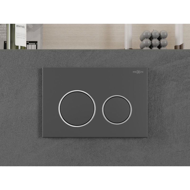 Mexen Fenix 07 XS splachovací tlačidlo, gun gray - 600766