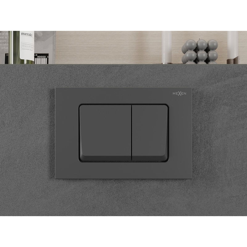 Mexen Fenix 10 XS splachovací tlačidlo, gun gray - 601066