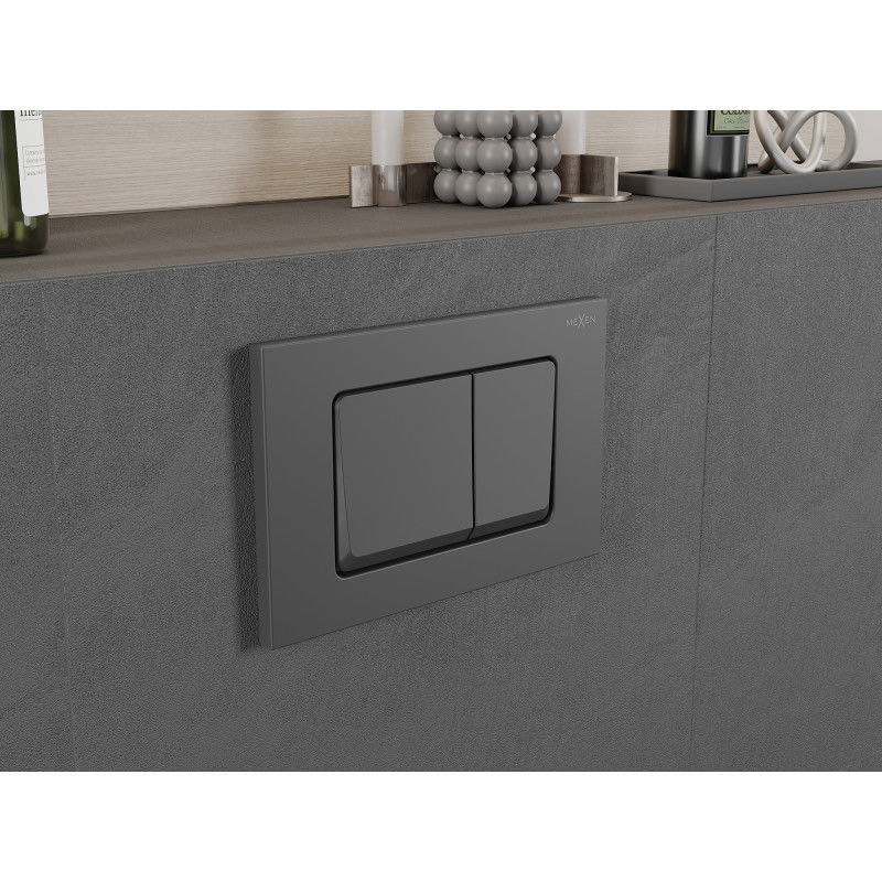 Mexen Fenix 10 XS splachovací tlačidlo, gun gray - 601066