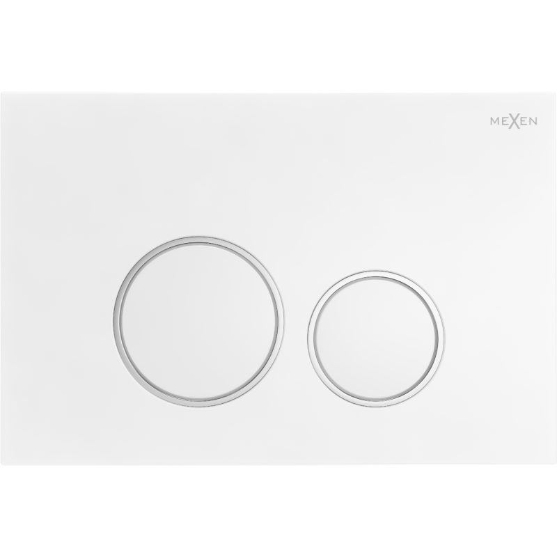 Mexen Fenix 05  splachovacie tlačidlo, biela matná - 600520