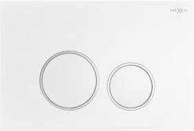 Mexen Fenix 05  splachovacie tlačidlo, biela matná - 600520