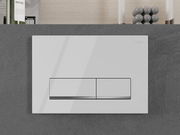 Mexen Fenix 12 splachovacie tlačidlo, biele lesklé - 601200